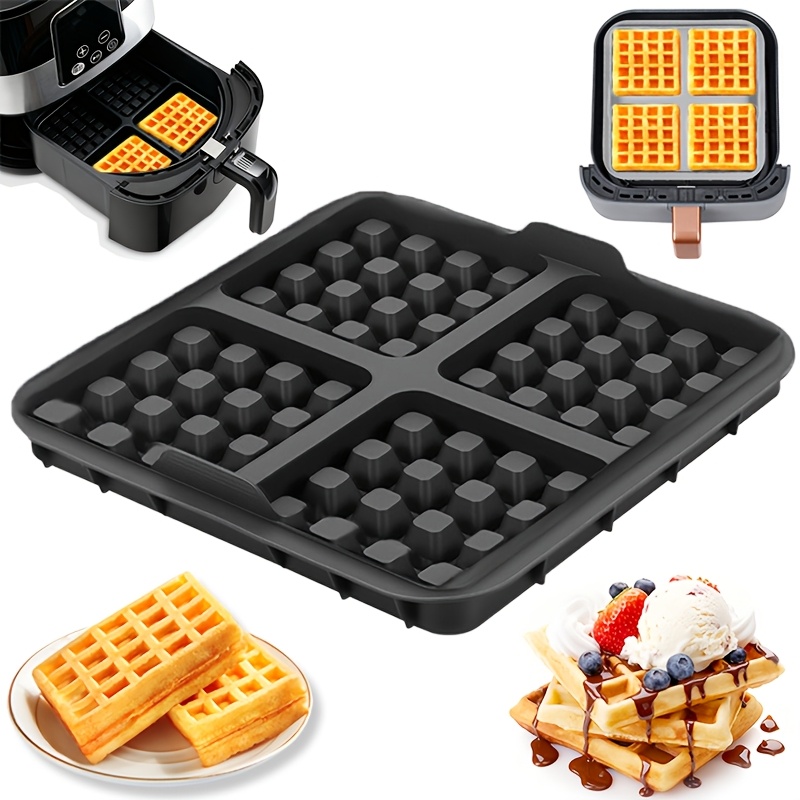 Mini Pancake Griddle - Square Waffle Mold, Non-Stick Baking Pan