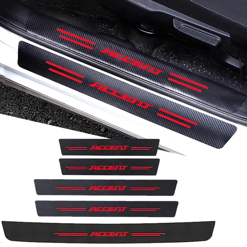 Crepe Pan Carbon - Car Styling Door Threshold Sill Anti