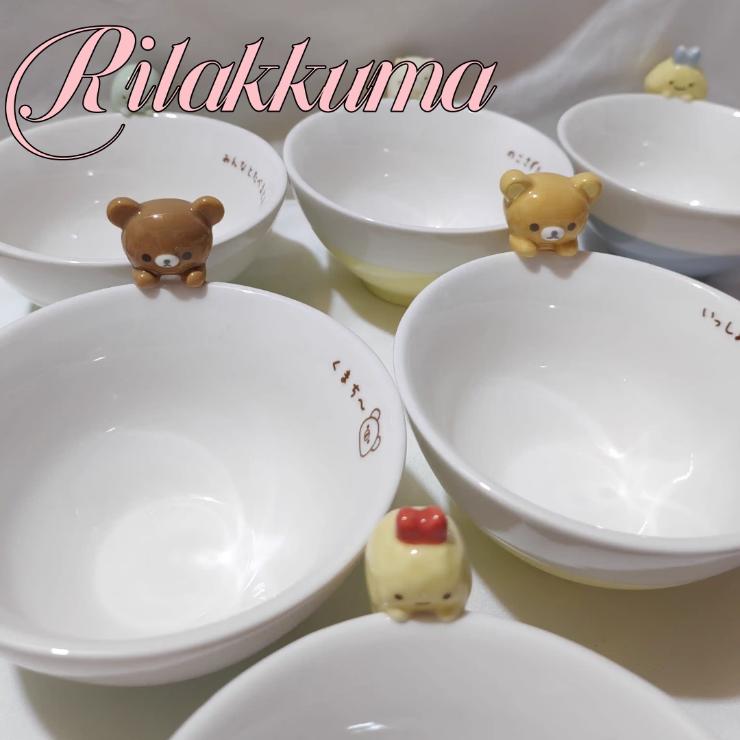 Dim Sum Basket - Rilakkuma Cartoon Ceramic Bowl Kawaii 3d
