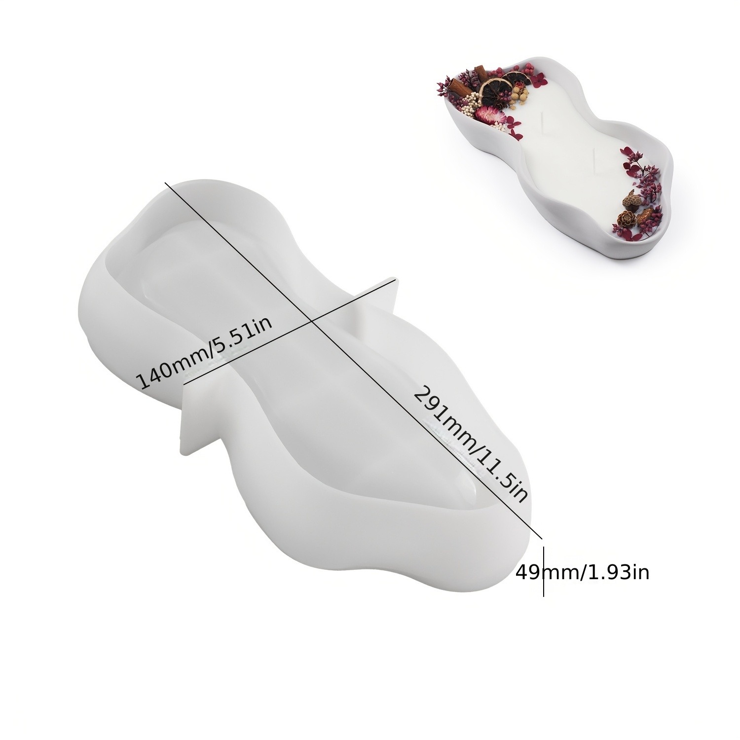 1 Large Irregular Oval Silicon - Potsticker Mold recension och pris