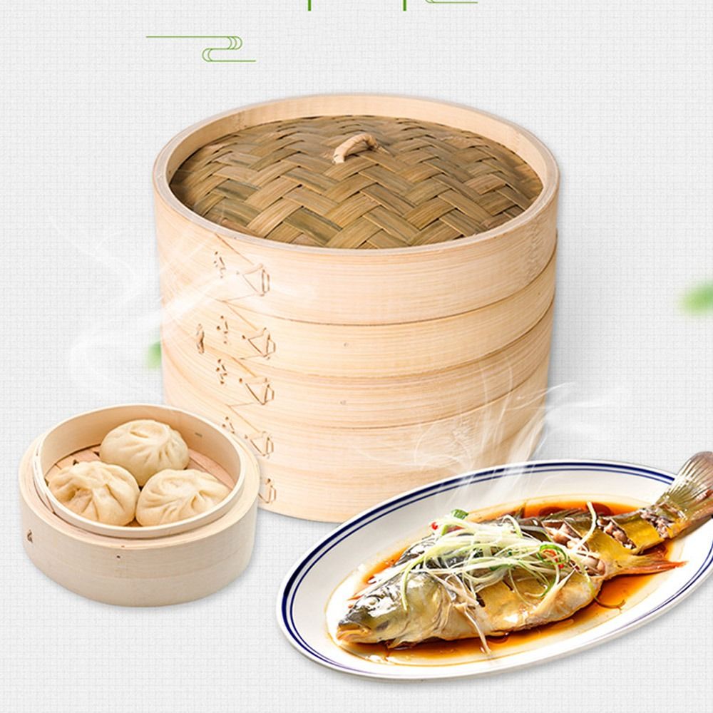 Chinese Steamer Bamboo Steamer - Bao Steamer Bamboo recension och pris