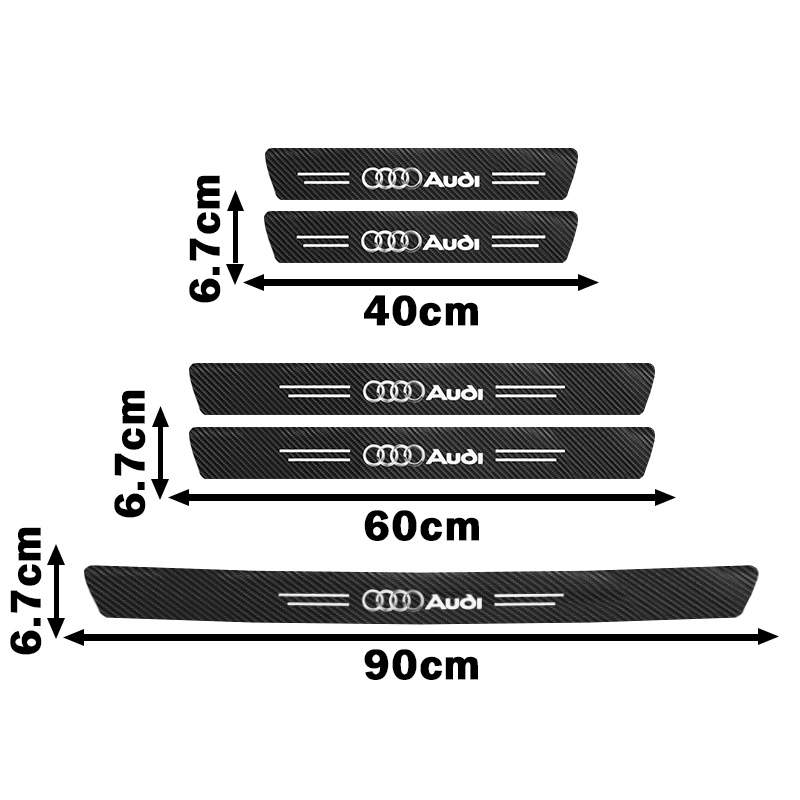 Car Door Sill Scuff Plate Deco - Crepe Pan Carbon recension och pris