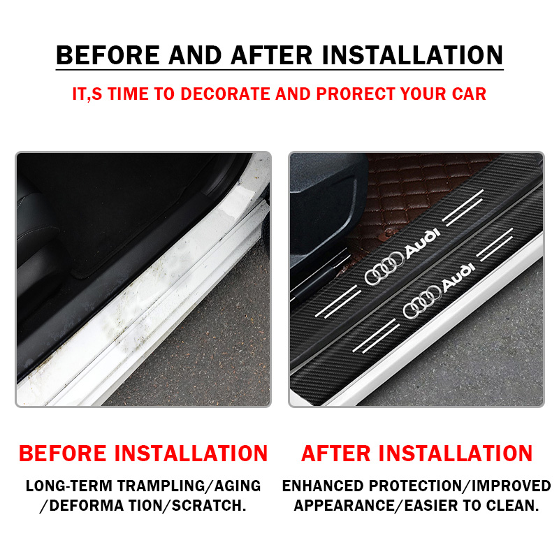 Car Door Sill Scuff Plate Deco - Crepe Pan Carbon recension och pris
