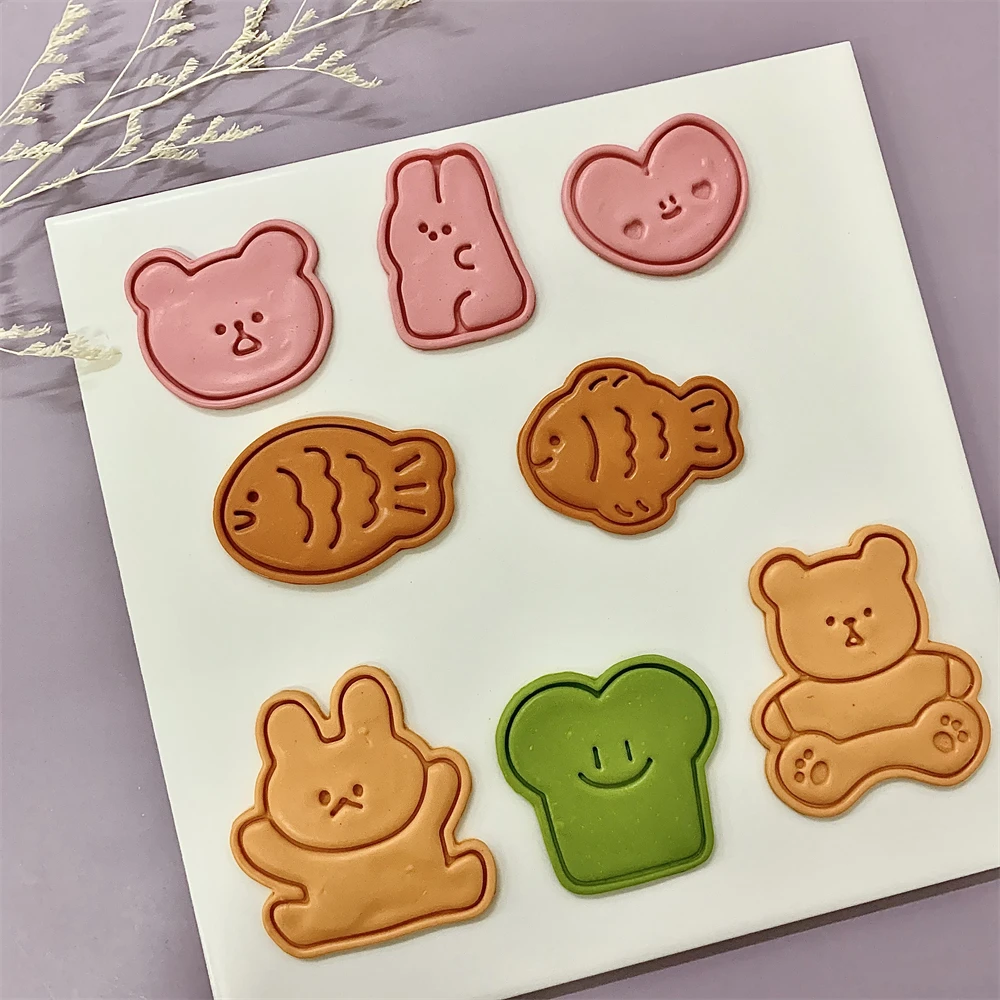 Cute Animal Cookie Embossing S - Bunny Cake Mold recension och pris