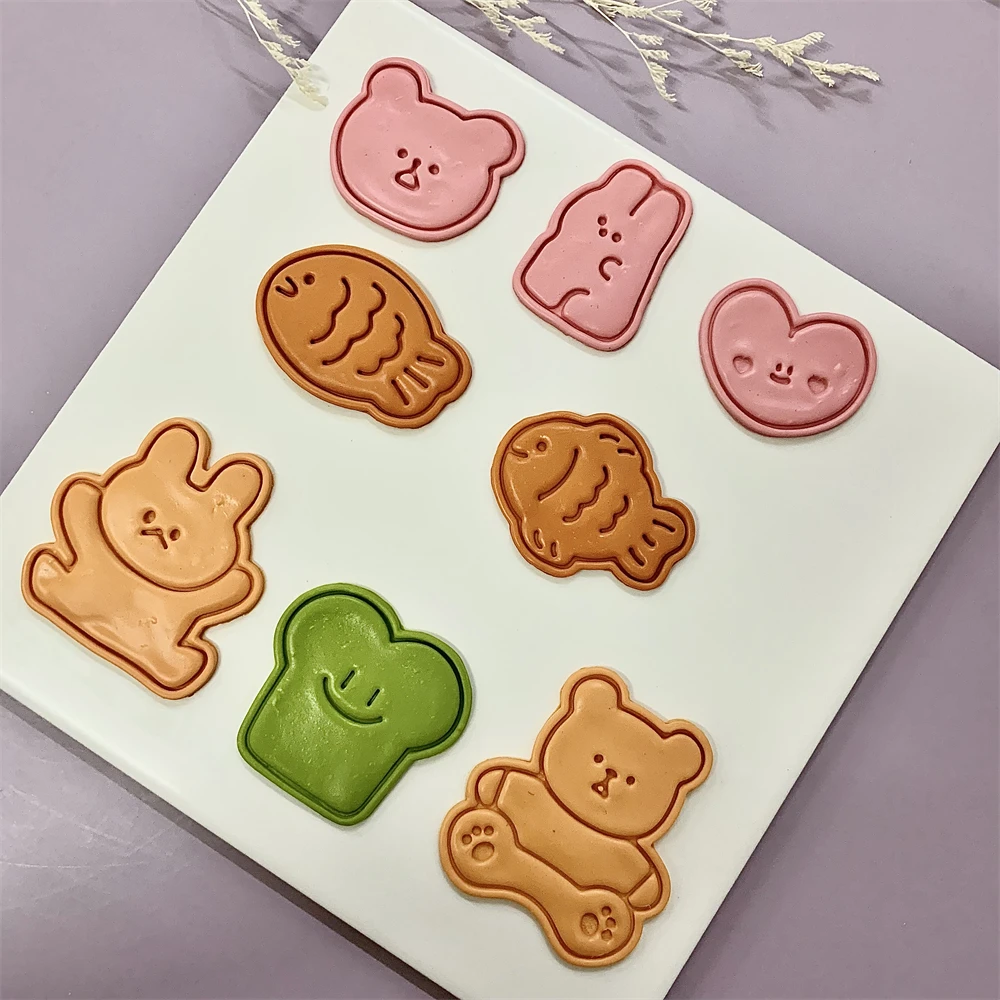 Cute Animal Cookie Embossing S - Bunny Cake Mold recension och pris