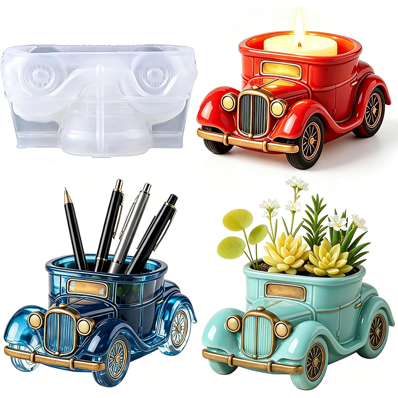 3D Vintage Bus Car Succulent P - Potsticker Mold recension och pris
