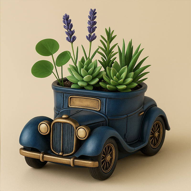 3D Vintage Bus Car Succulent P - Potsticker Mold recension och pris