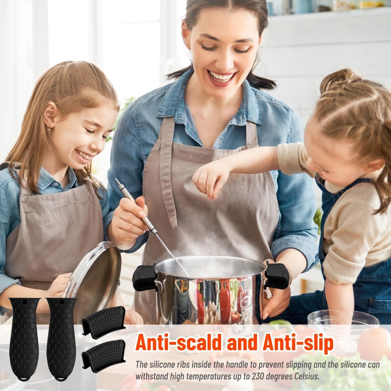 Silicone Heat-Resistant Handle - Cast Iron Corn recension och pris