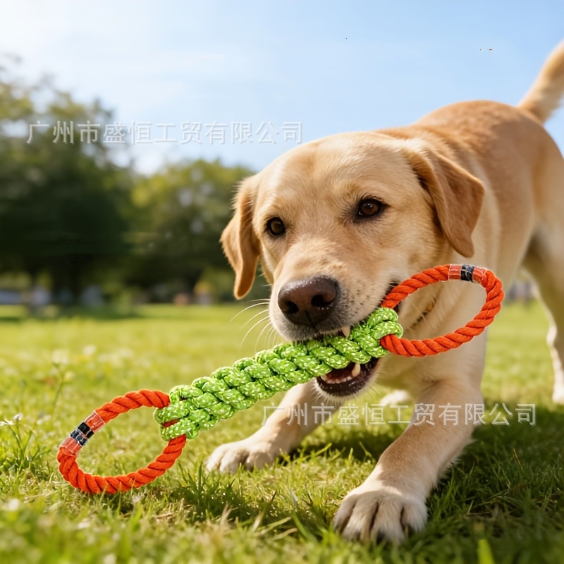 Pet toy cotton rope double-rin - Corn Dog Stick recension och pris