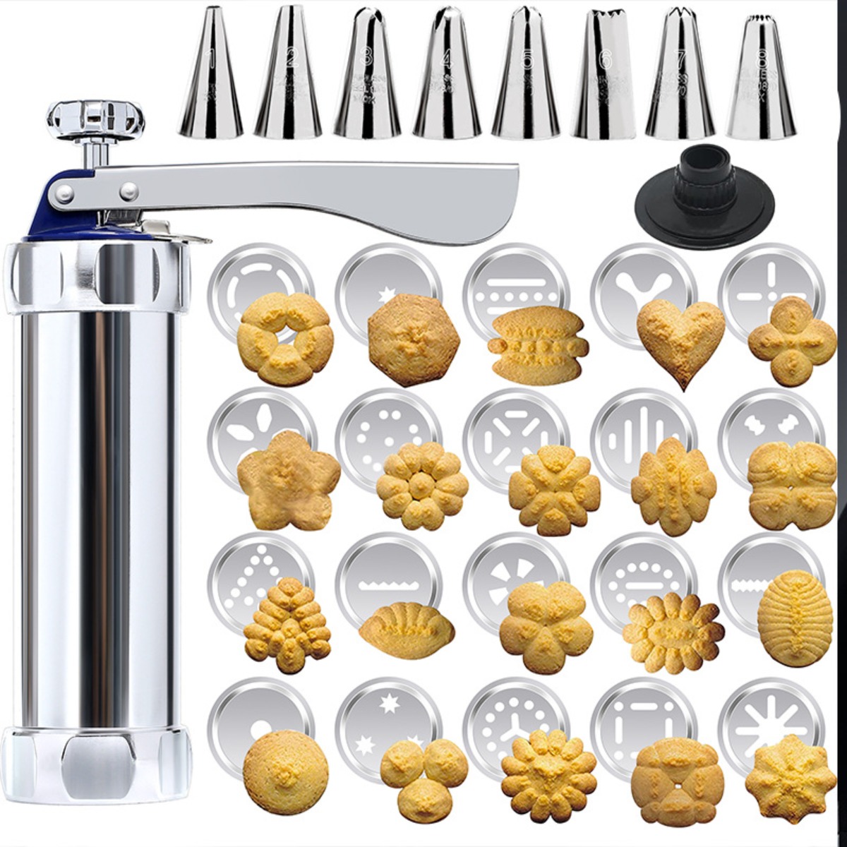 Stainless Steel Cookie Press K - Churros Maker Gun recension och pris