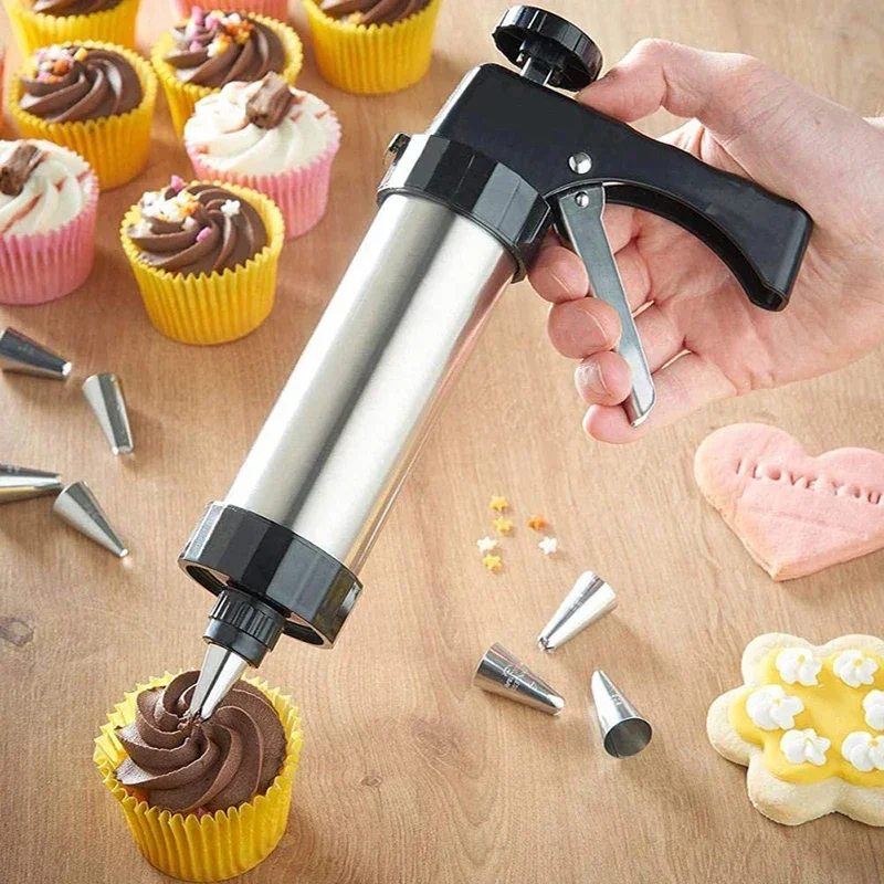 Cookie Press Gun Kit Stainless - Churros Maker Gun recension och pris