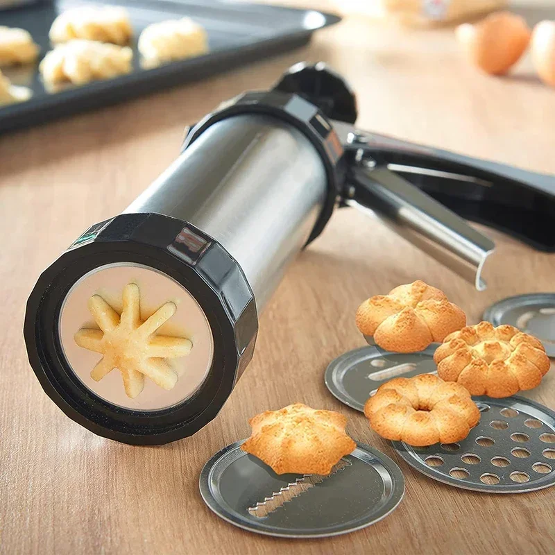 Cookie Press Gun Kit Stainless - Churros Maker Gun recension och pris
