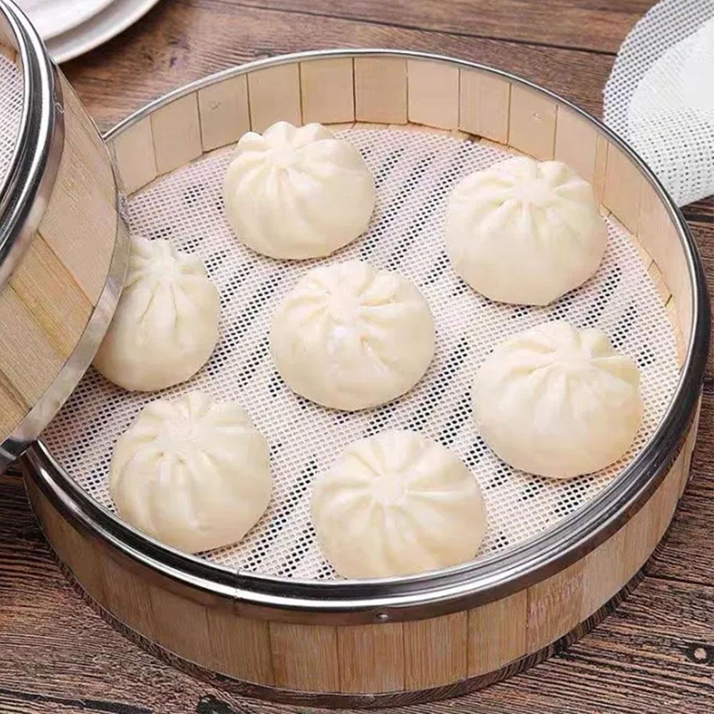 Silicone Bamboo Steamer Liners - Bao Steamer Bamboo recension och pris