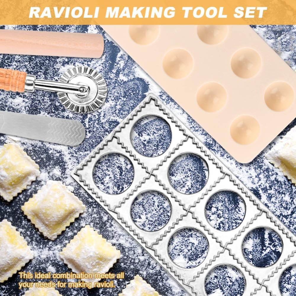 12-Hole Ravioli Press Mold Set - Dumpling Press Set recension och pris
