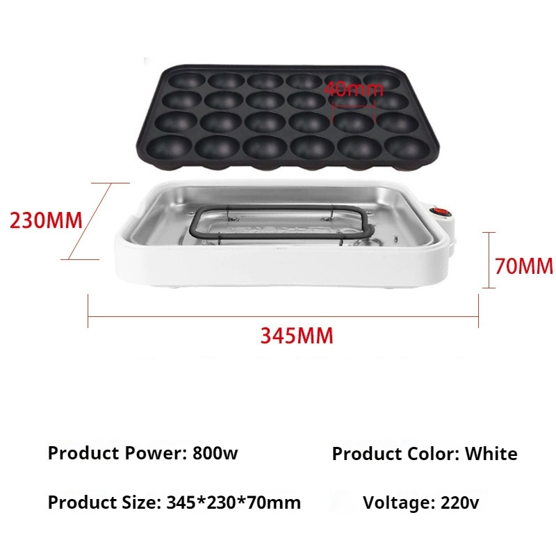 220V Chibi Maruko Baking Machi - Takoyaki Grill Plate recension och pris