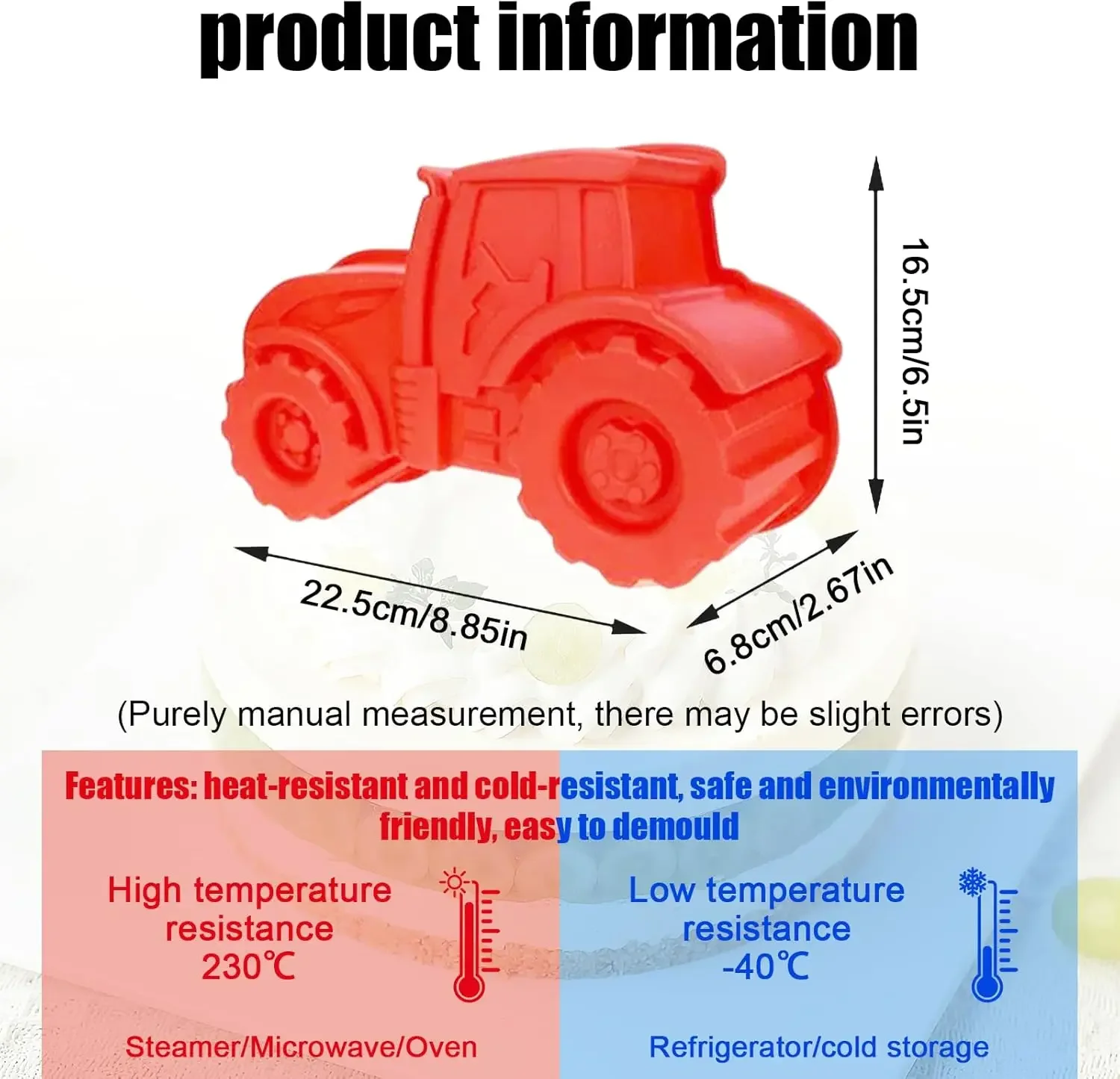 3D Tractor Silicone Baking Mou - Bunny Cake Mold recension och pris