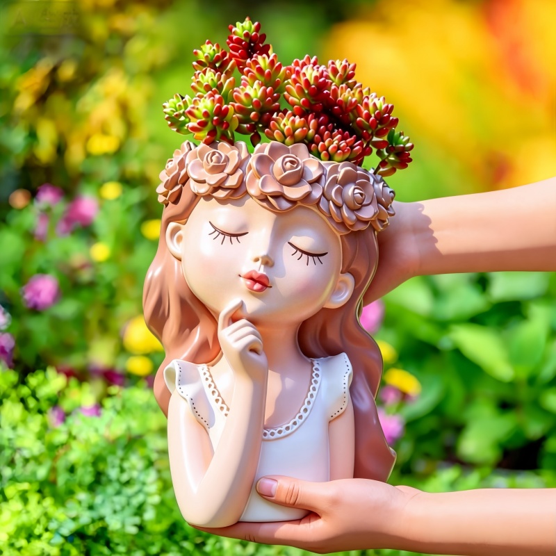 Large Fairy Girl Flower Pot Si - Potsticker Mold recension och pris