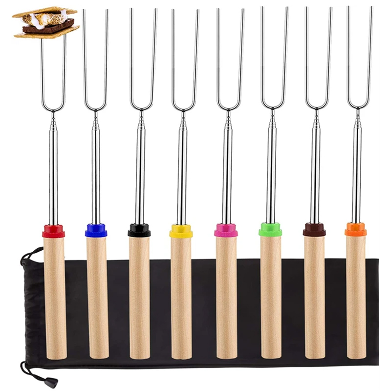 8Pcs Barbecue Skewers Stainles - Hot Dog Press recension och pris