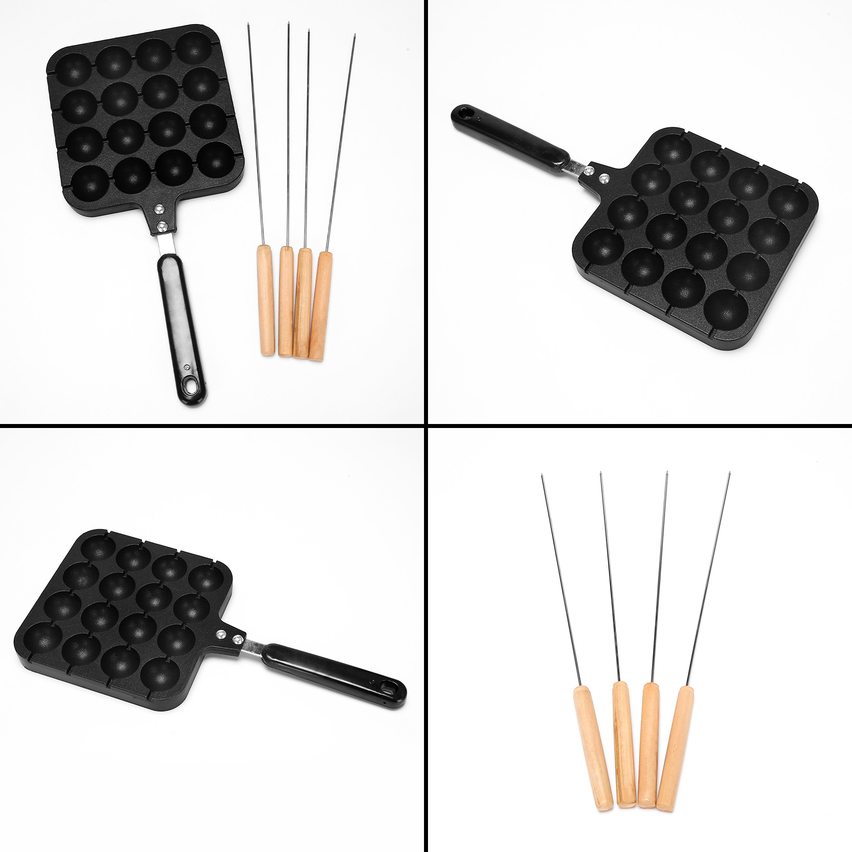 F-T 16 Holes Aluminum Takoyaki - Takoyaki Grill Plate recension och pris