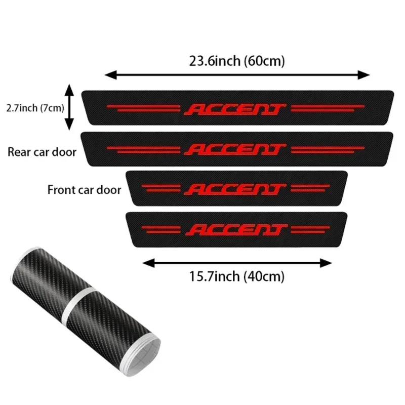 Car Styling Door Threshold Sil - Crepe Pan Carbon recension och pris