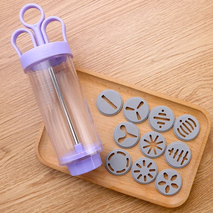 DIY Manual Cookie Press Maker  - Churros Maker Gun recension och pris