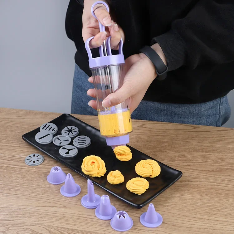 DIY Manual Cookie Press Maker  - Churros Maker Gun recension och pris