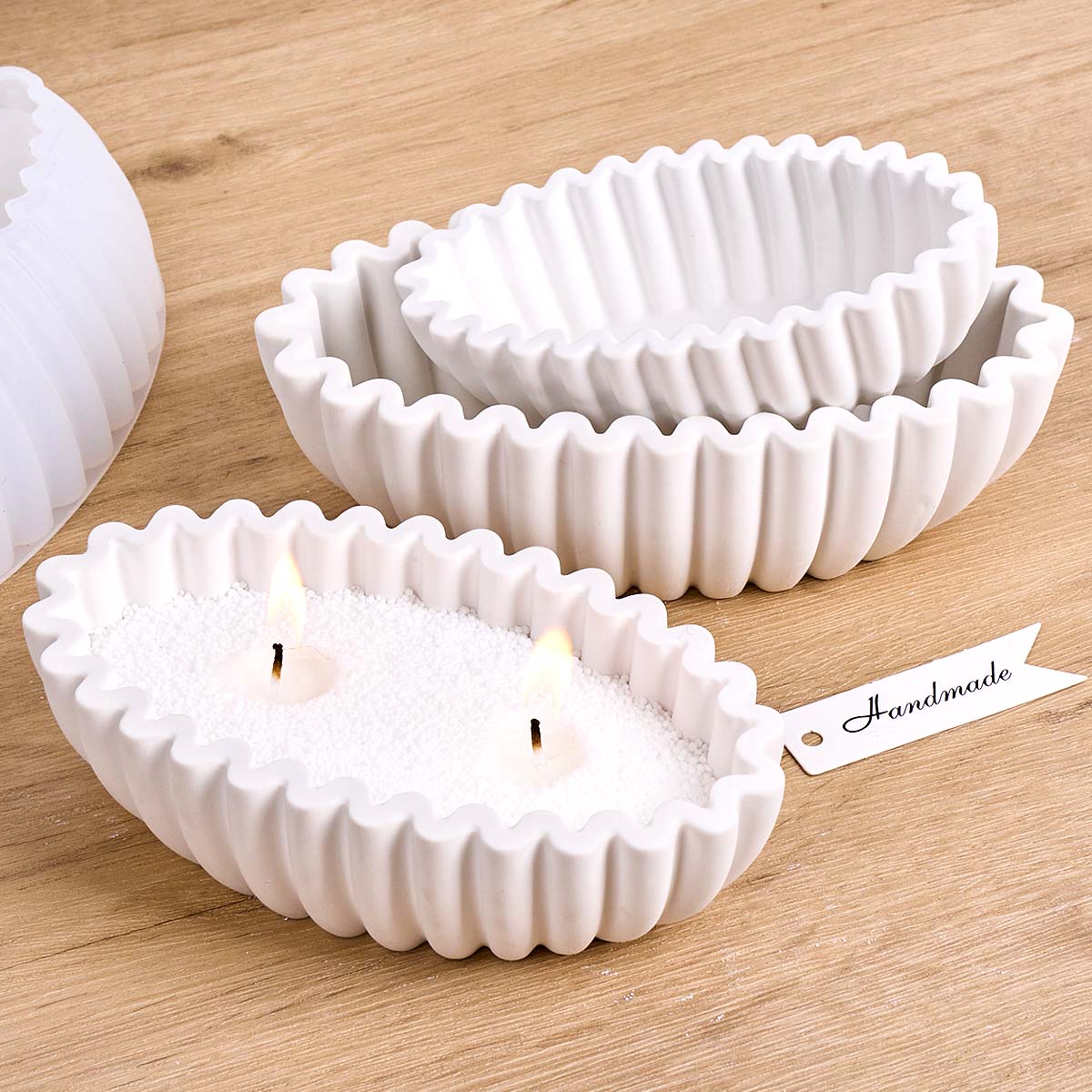 S/M/L Oval Striped Storage Bow - Potsticker Mold recension och pris