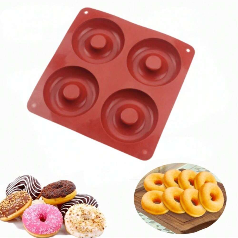 1PC 4 Holes Donut Silicone Mol - Donut Mold Silicone recension och pris