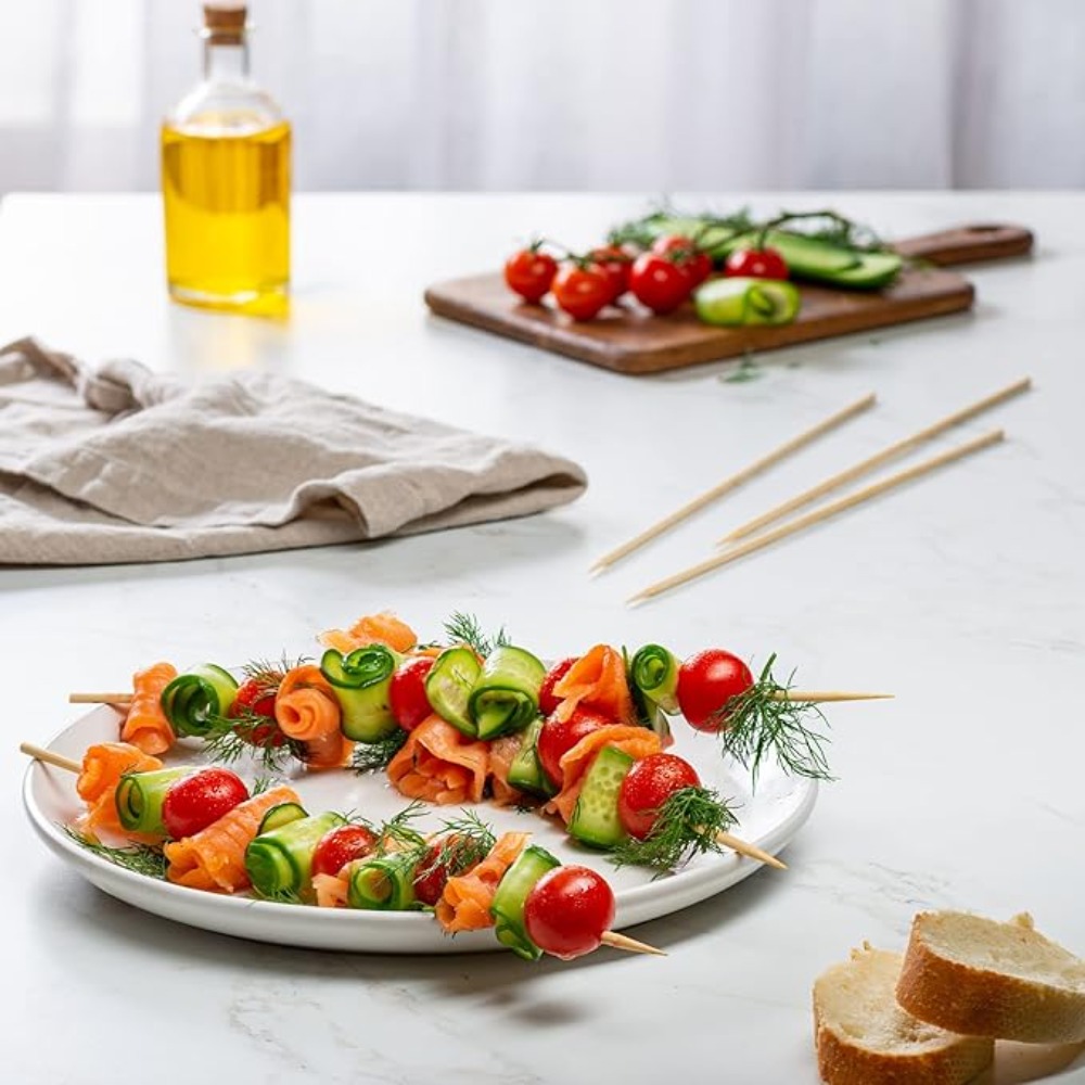90-1350Pcs BBQ Skewers Bamboo  - Corn Dog Stick recension och pris